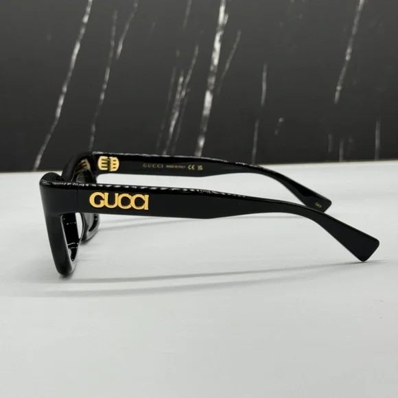 NEW GG1773S 001 GUCCI BLACK GREY CAT EYE WOMEN GUCCI SUNGLASSES - Picture 7 of 12